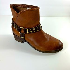 Ugg Women Darling Harness Whiskey Brown Leather Boots